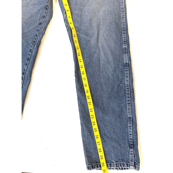 Wrangler 965 Jeans Mens 34x32 Regular Fit Distressed Straight Leg Frawed Fader - Picture 5 of 9